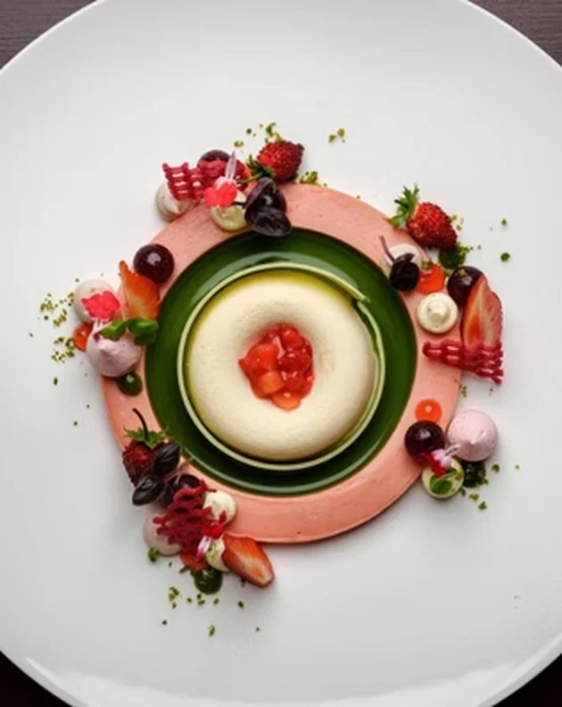 A refined dessert course